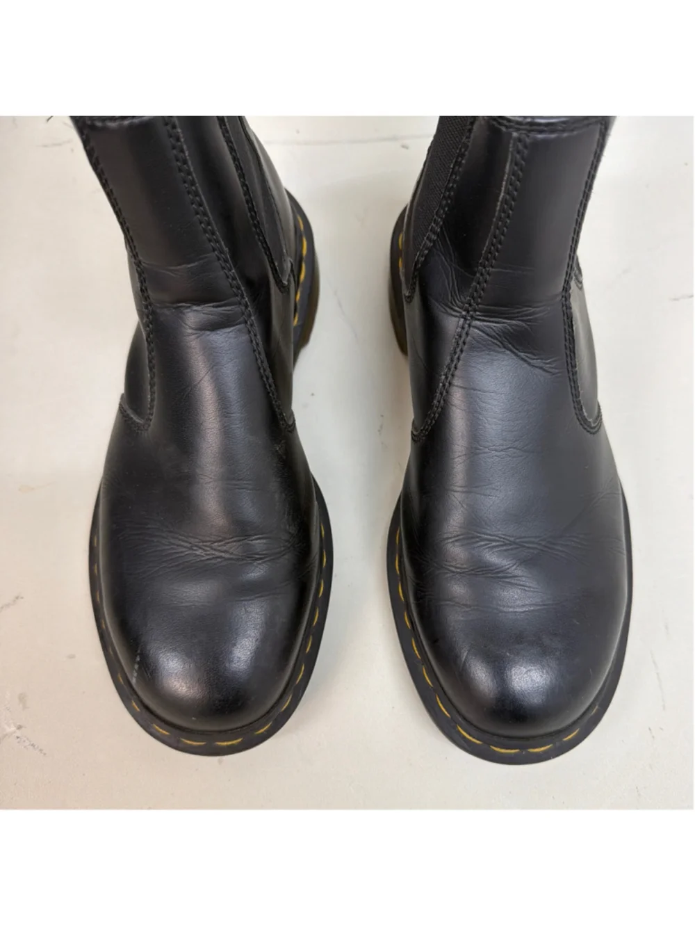 Dr Martens 2976 Black Leather Chelsea Boots Sz M8/W9!